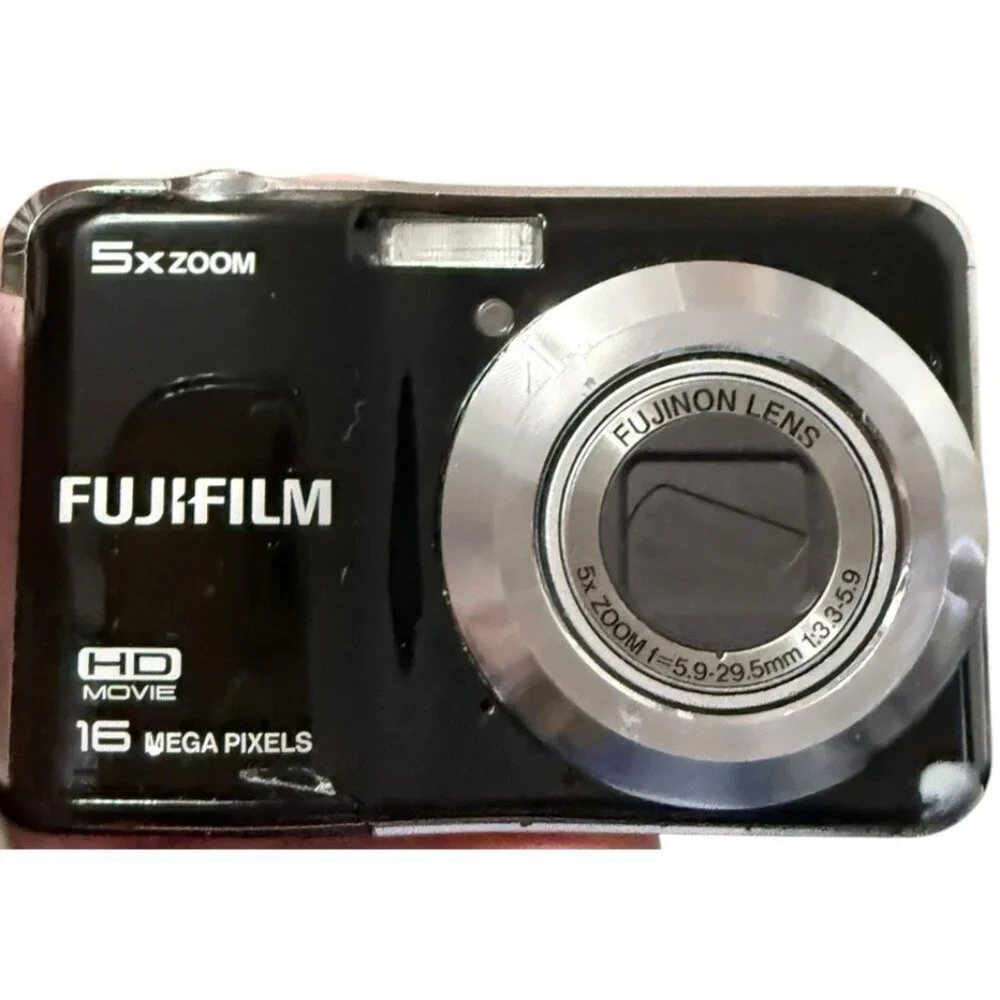 FUJIFILM FinePix AX560 Digital Camera 16 MP 5x Zoom HD Movie Black Scan Disk
